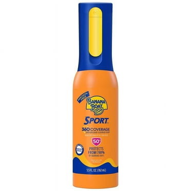 Banana Boat Sport 360 Coverage Sunscreen Spray SPF 50  5.5 fl oz