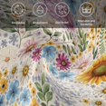 thumbnail image 6 of Cloth Napkins Set of 6 - 20x20 Inches, Sunflower Vintage Washable Reusable Table Napkins, Colorful Flowers Summer Botanical Retro Art Soft Absortbent Dining Napkin for Party Wedding Hotel Restaurant, 6 of 8