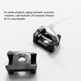 thumbnail image 3 of justharion 100pcs Cable Tie Mount Clips Saddle Type Wire Holder Bases Computer TV Cord Fixing Clamps, 3 of 6