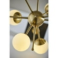 thumbnail image 6 of Adesso Doppler Led Table Lamp Antique Brass and White Opal Glass, 6 of 9