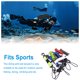 thumbnail image 5 of Wosthever Buceo Anti-perdida Lanyard Liberación rápida Cuerda telescópica para deportes acuáticos Blanco Deportes acuáticos Rojo, 5 of 6