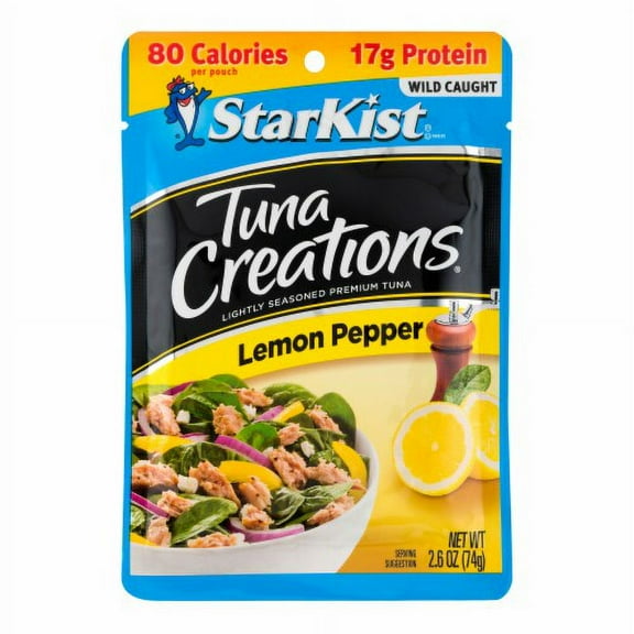 2X - StarKist Tuna Creations Lemon Pepper Seasoned Tuna Pouch-2.6 oz