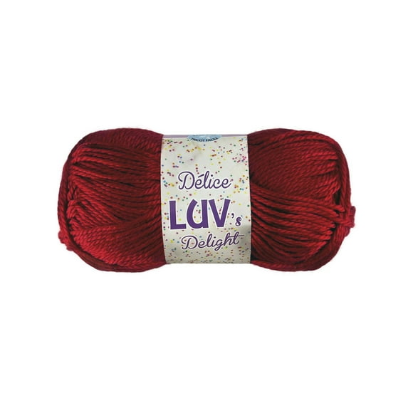 Baby Luv Rouge Fil 120 g Livré dans de belles couleurs de bébé.
