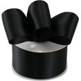 thumbnail image 1 of HAHDAXIA Black Ribbon 2 Inch Double Face Satin Ribbon Thick Black Ribbon for Wedding Bridal Bouquet Baby Shower Party Decorations - 25Yards, 1 of 5