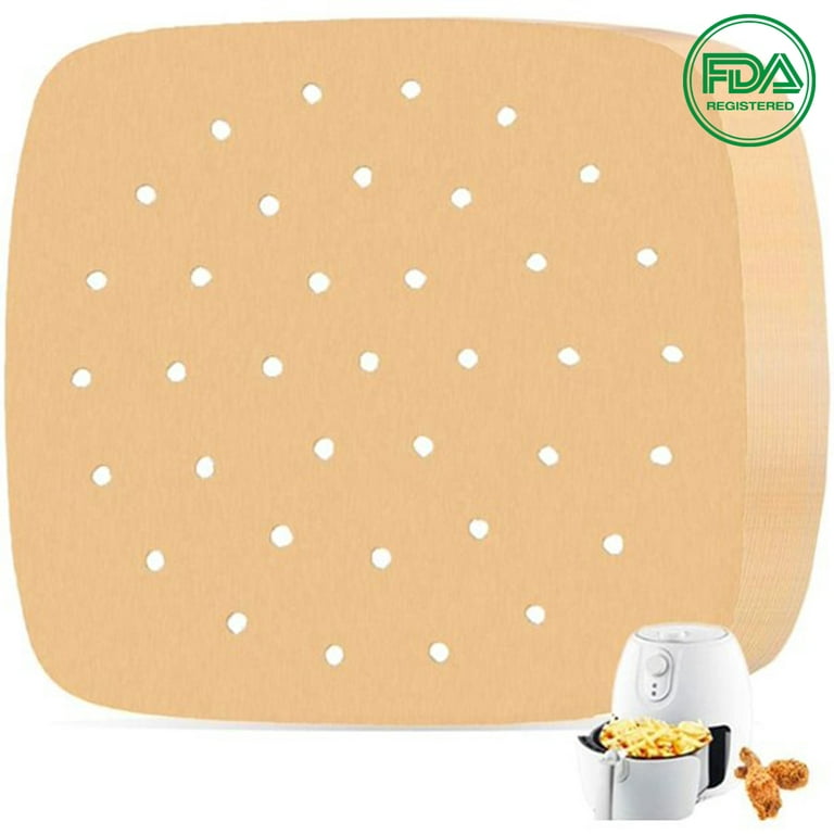Air Fryer 9 inch Parchment Paper Liners Compatible with Gourmia, Ninja,  Chefman, Kalorik, Omorc, Power Pro XL and More | Square Unbleached and