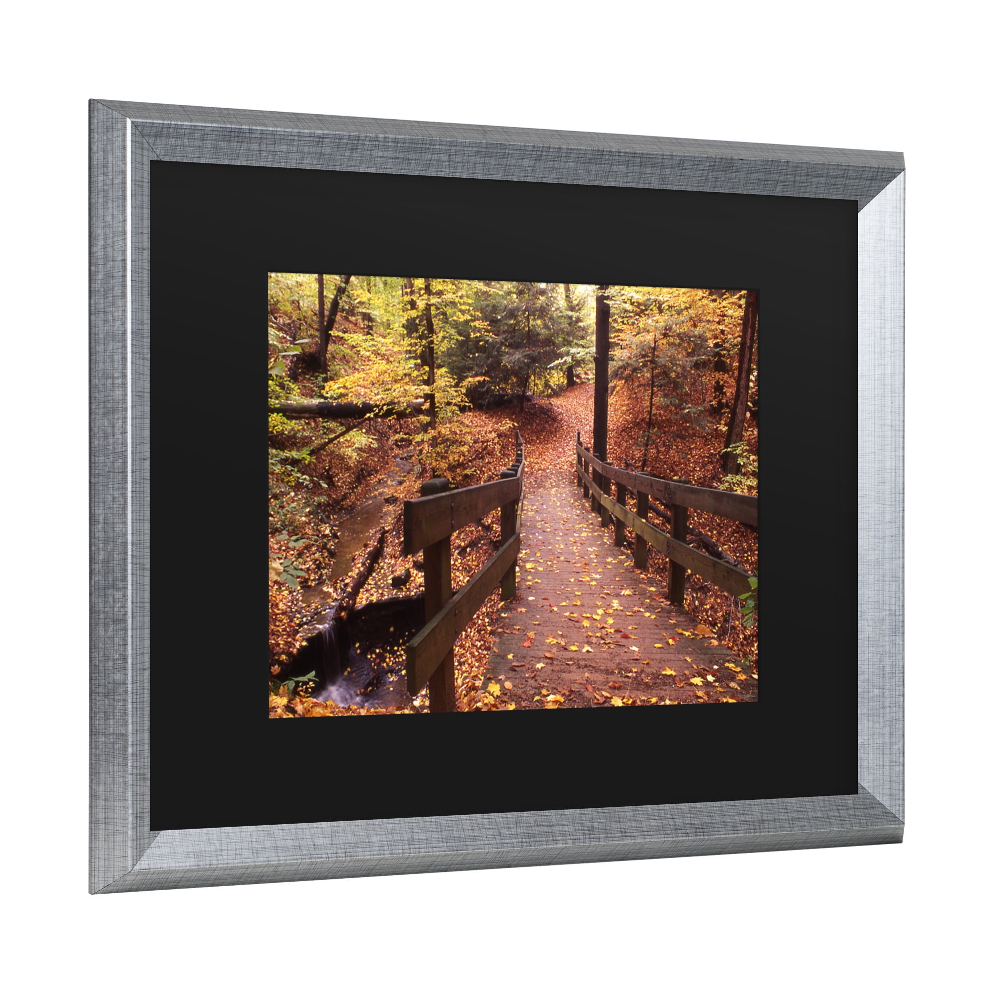 Trademark Fine Art 'Autumn Bridge' Canvas Art by Kurt Shaffer