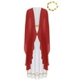 thumbnail image 4 of Sxiwei Womens Greek Toga Costume Grecian Toga Dress Roman Empress Costume Ancient Rome Dress Burgundy XL, 4 of 7