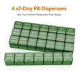 thumbnail image 2 of Lifewit Monthly Pill Organizer, 28 Day Medicine Organizer, Large Compartments Pill Box, Portable Travel Pill Case for Vitamins, Supplement, Medication, Green, 2 of 8