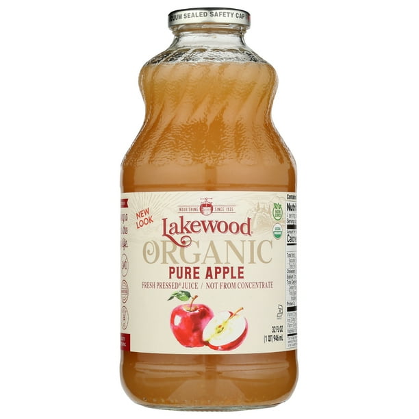 Lakewood Organic Pure Apple Juice, 32 Fl Oz
