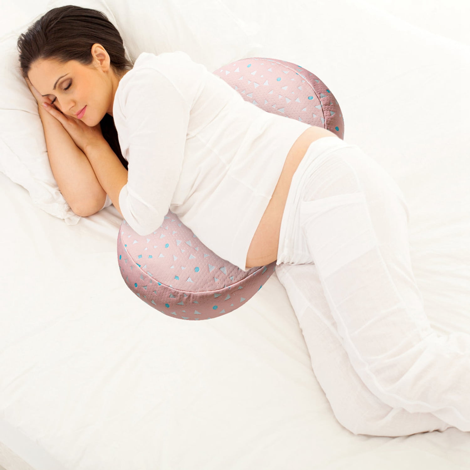 iMounTEK Pregnancy Pillows Adjustable Support Maternity Pillow Soft Side Sleeper Pregnancy Pillows Wedge Pillow with Detachable Pillow Cover