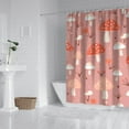 thumbnail image 3 of Woodland Mushroom Shower Curtain - Whimsical Mushroom & Magical Forest Mushrooms Design 72x84 Inch Hotel Style Bathroom Curtain with Metal Grommets, 3 of 5