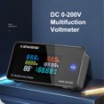 DC 0200V 100A Voltmeter Ammeter Capacity Temperature Car Battery