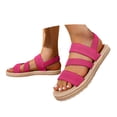 thumbnail image 3 of Wovix Strappy Espadrille Platform Wedge Sandals for Women Dressy Summer Beach Shoes with Comfortable Cushioned Insole and Ankle Strap Buckle, 3 of 9