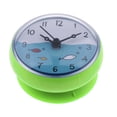 thumbnail image 3 of GUOOL Bathroom Clock Waterproof Kitchen Mini Bath Wall Clock Time Display Portable Green5 Black5, 3 of 9