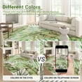 thumbnail image 6 of Hasoo 9' x 12' Washable Large Area Rug Palm Tree Leaf Rug Indoor Throw Rug Non-Slip Low Pile Rug for Living Room Bedroom, Green, 6 of 7