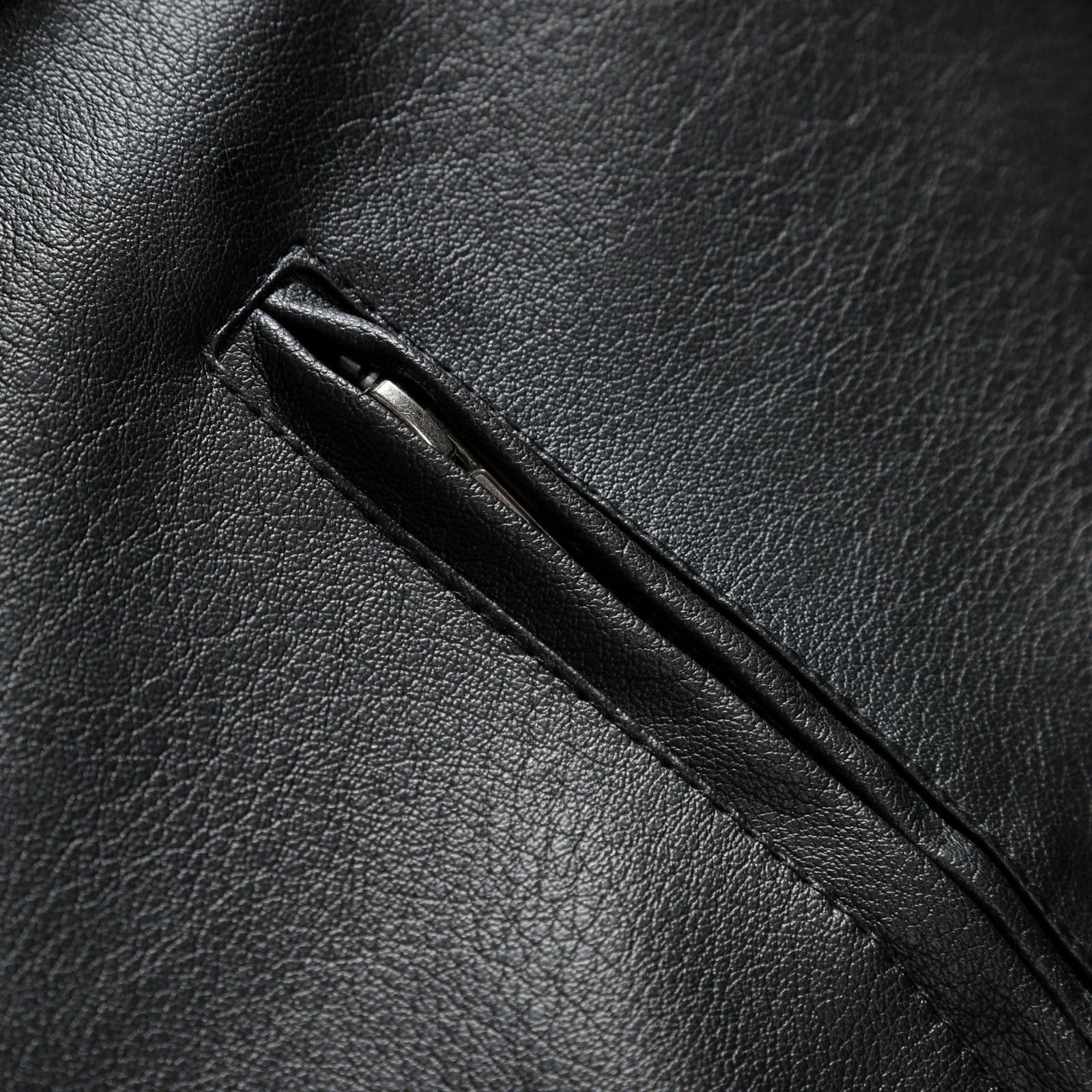 Leesechin Men Bomber Jacket Fashion Casual Warm Thickened Leather Long Jacket Long Sleeve Lapel Pocket Zipper Slim Top Coat