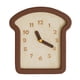 thumbnail image 1 of Reloj de pared de madera con forma de pan, bonito y creativo, de 9 x 9,8 pulgadas, silencioso, regalo de inauguración de la casa, fácil de instalar, 1 of 9