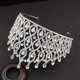 thumbnail image 4 of Zhuge Tiara de boda para novia, diadema de princesa, corona de novia, joyería para el cabello con diamantes de imitación de cristal, decoración para novia, cumpleaños, graduación, boda (plateada), 4 of 5