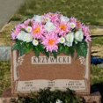 thumbnail image 4 of Toimothcn 1Pc Cemetery Flowers For Cemetery Faux Rose Realistic Silk Cemetery Flowers Bouquet With Saddle In Decorative Lasting Cemetery, 4 of 5