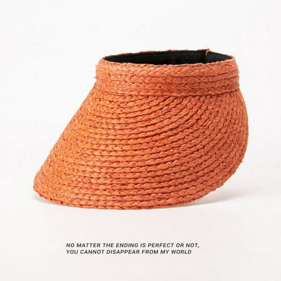 CoCopeaunts Raffia Straw Sun Hat For Women Summer Empty Top Sunscreen Cap Wide Large Brim Visor Hats Outdoor Female Beach UV Protection Caps