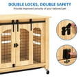 Dextrus 41.7"Large Outdoor Dog Kennel, Solid Wood Dog Crate With