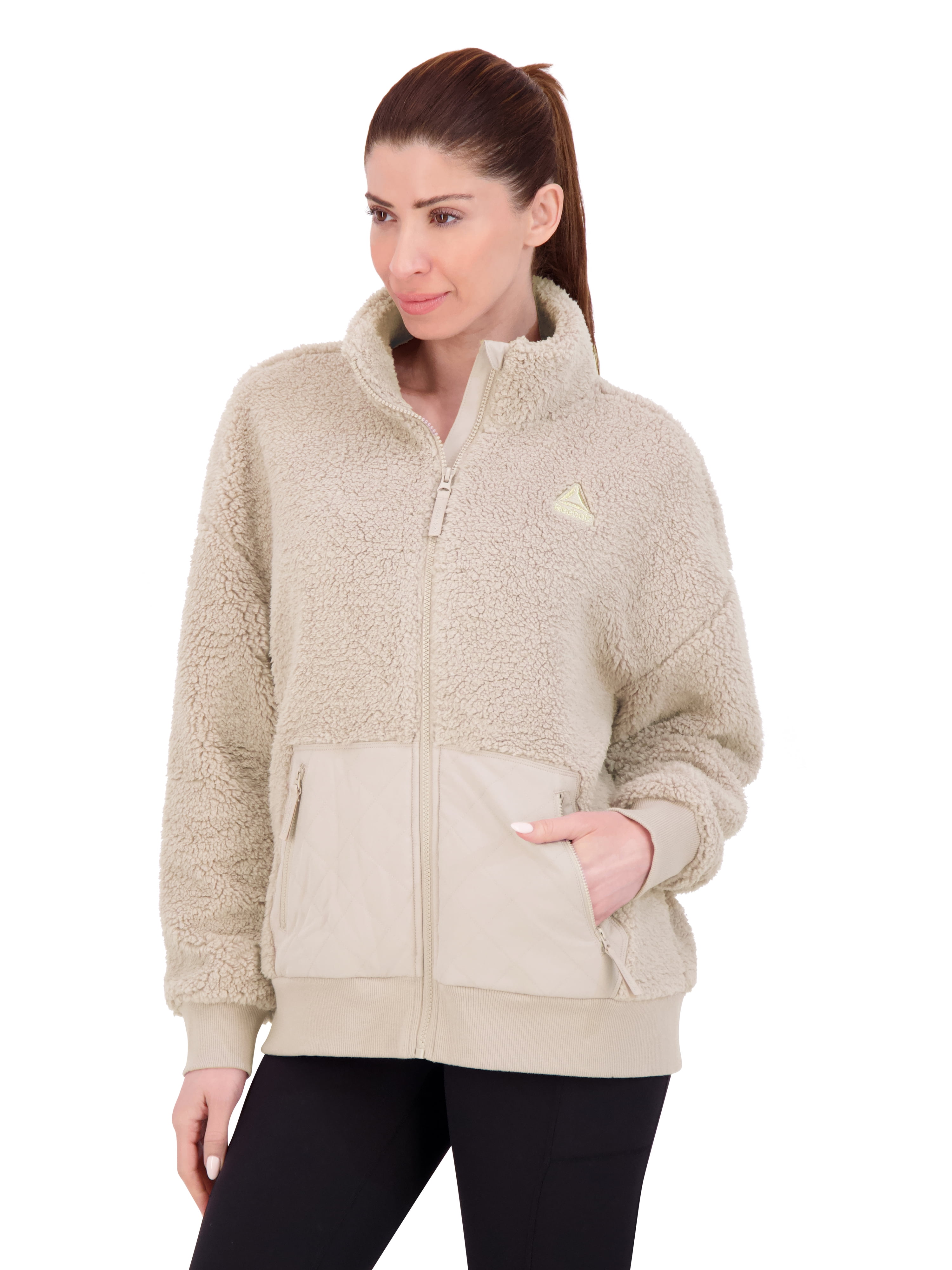 Reebok Women's and Women's Plus Size Achiever Sherpa Jacket, Sizes XS-4X