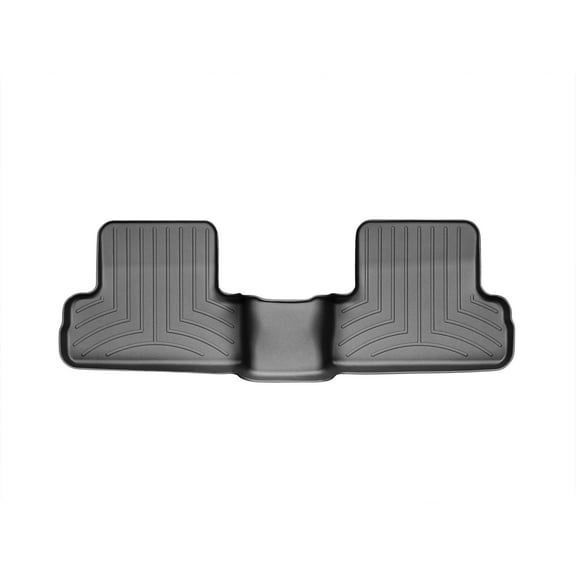 WeatherTech Custom Fit FloorLiners compatible with 2008-2010 Nissan Qashqai - 2nd Row, Black