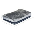 thumbnail image 4 of Allswell Premium Curved Large Pet Bed with Plush Topper, Gray, 4 of 7