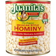 Juanitas Foods Mexican Style Hominy, 110 oz Can