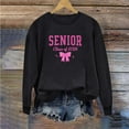thumbnail image 3 of Uootdi Senior Class of 2026 Graduation Sweatshirt for Women Oversized Crewneck Long Sleeve Shirt Pullover Teen Clothes Gift Loo se Pullover Tops, 3 of 5