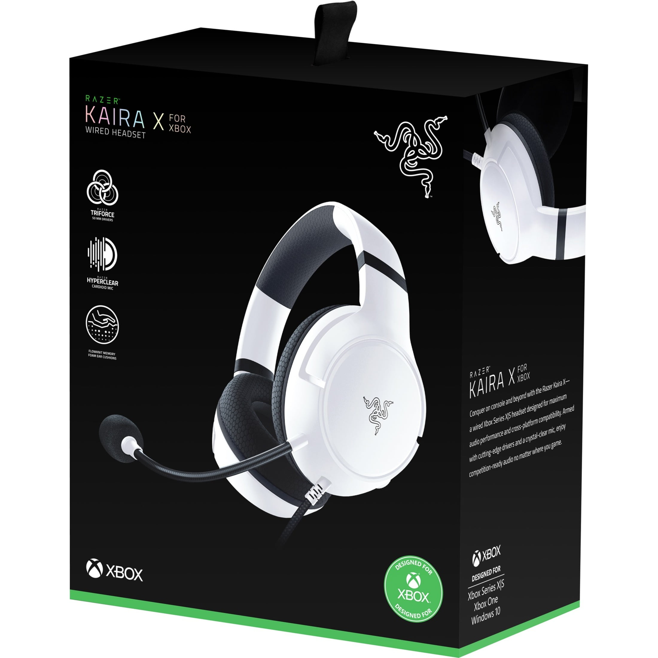 Audífonos Gamer Razer Kaira X For Xbox Wired Headset Xbox Series X
