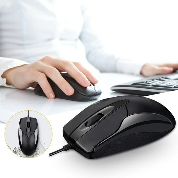 tumgatte 1200dpi 3-Button Business Wired Mouse Office Computer Wired Mouse Wal&mart Deals
