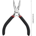 thumbnail image 3 of Compact Flat Nose Pliers Jewelry Pliers Mini Plier Carbon Steel Used for DIY Jewelry Making Hobby Project JewelryProfessional Carbon-Hardened Steel 12.5cm/4.9inches Hand Manual, 3 of 5