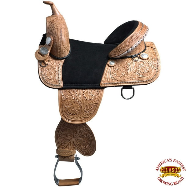 13 in Child Treeless Horse Saddle Western American Leather Barrel