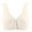 Beige, variant on Women's Front Snaps Bra Comfort Everyday Sports Bras Full Coverage High Support Front Closure Bras for Women & Girls Gray XL