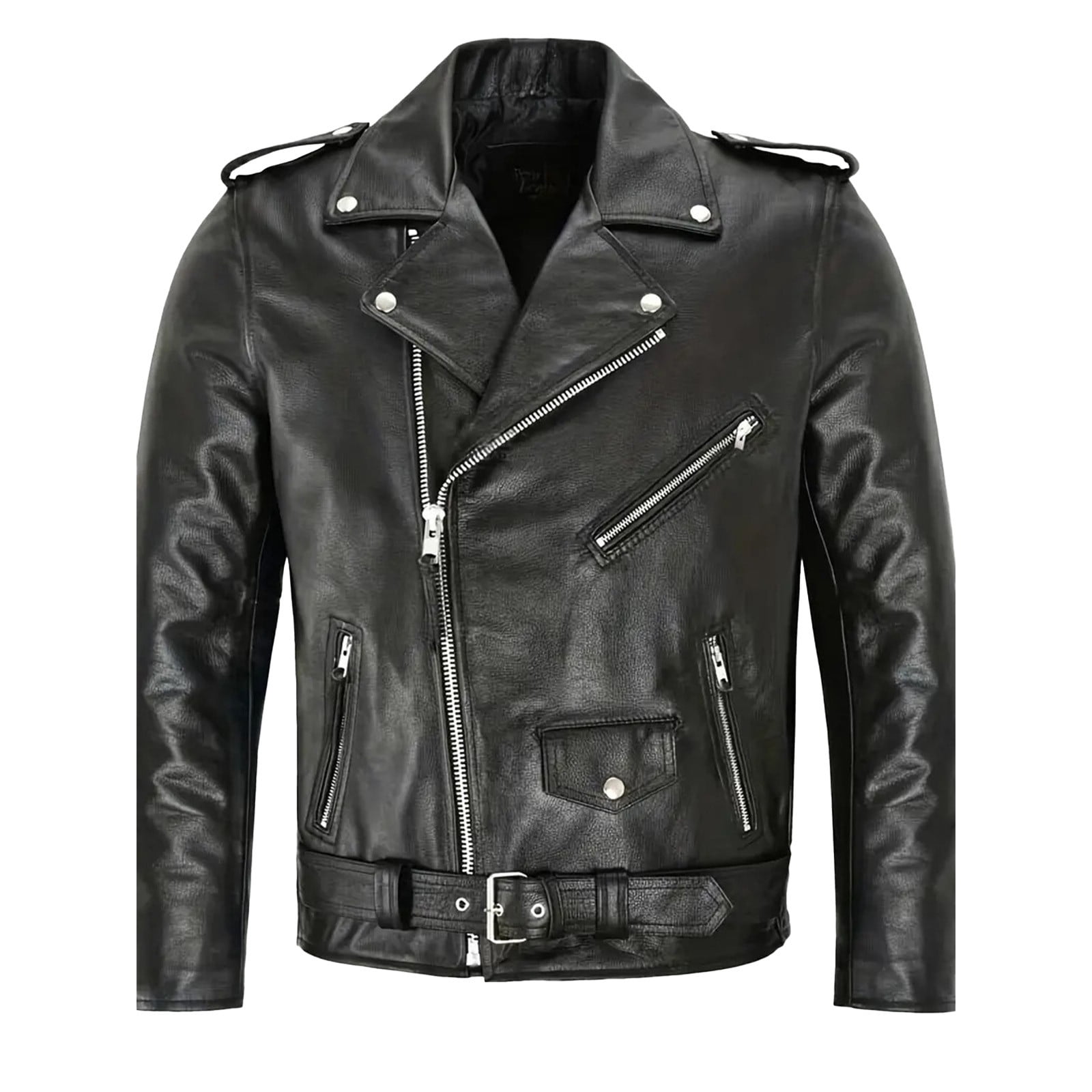 Men's PU Leather Jackets Zip up Motorcycle Jackets Notched Collar Vintage Bomber Jackets Classic Windbreak Coat Padded Waterproof Baseball Coat Fall Winter Warm Coats