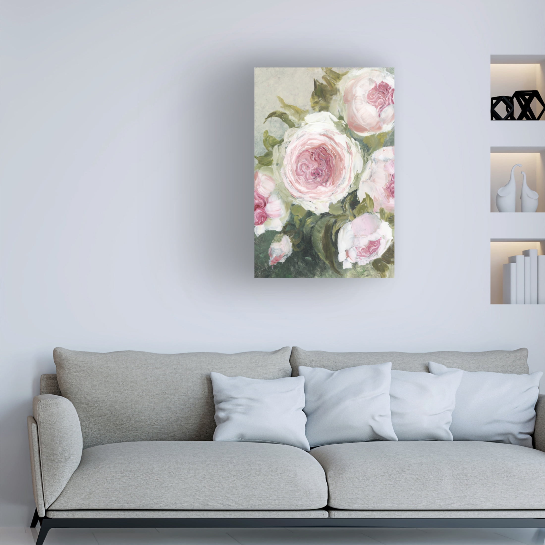 Trademark Fine Art Rosana Laiz Blursbyai Freyia painterly florals Canvas Wall Art
