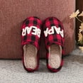 thumbnail image 6 of Cow Fuzzy Scuff Slippers Womens Soft Comfy Memory Foam Non- Indoor House Shoes Red1 43, 6 of 6