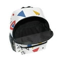 thumbnail image 6 of FORMRS School Backpack with Front Zippered Pocket 12" Student Travel Daypack, Colorful Geometric, 6 of 6