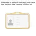 thumbnail image 6 of Uxcell 9.2x6.5cm Horizontal Aluminum Badge Holder with Metal Hook Lanyard Gold Tone, 6 of 7