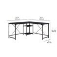 thumbnail image 3 of Mainstays Two-Way Convertible Desk with Lower Storage Shelf, Teens and Adults, 3 of 6