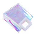 thumbnail image 2 of 4 Pcs Iridescent Tote Bag Fashion Large Capacity Iridescent Transparent Tote Bag Holographic Handbag Clear Beach Bag, 2 of 4