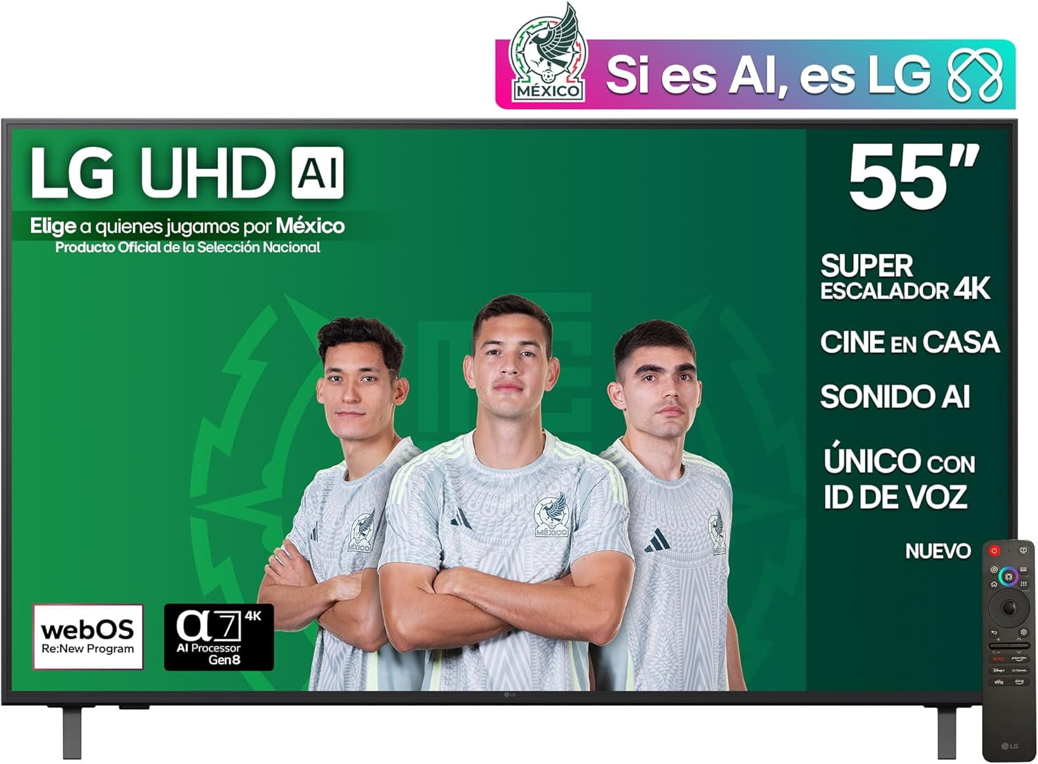 Tv 55 Pulgadas Smart Tv IA UHD 4K 55UA8050PSA LG