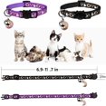 thumbnail image 3 of CHUANK 2PCS Breakaway Cat Collars with Bell Moons Stars Cute Kitty Adjustable Safe Kitten Collars with Pendant Glow in The Dark, 3 of 7