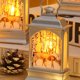 thumbnail image 1 of Xihbxyly Farol Navideño con Luces Led Centelleantes, Elegante Diseño de Jaula de Pájaros, Decoración Festiva para El Hogar o La Oficina, Regalo Perfecto de Navidad, Tamaño Pequeño (30 X 10 Cm), 1 of 5