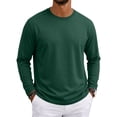 thumbnail image 3 of Yifymode Mens Long Sleeve Workout Shirts Moisture Wicking Running Gym Tops Casual Crewneck Athletic Hiking Training Shirts, 3 of 10