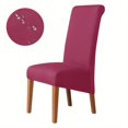 thumbnail image 4 of 1 funda impermeable para silla de comedor de tela de fibra de leche, fundas para silla de comedor, funda para silla para boda, comedor, oficina, banquete, casa, decoración del hogar, 4 of 4