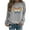 Gray, variant on EQWLJWE Womens Winter Winter Womens Casual Tops Ladies Butterfly Print Sweatshirt Blouse Tee Sweater Womens Sweatshirts & Hoodies