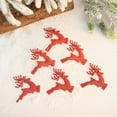 thumbnail image 3 of Vrorvz 5 Pack Christmas Tree Ornaments Christmas Decorations Christmas Tree Decorations Shimmering Pendant Ornaments Enhance Holiday Ambiance Suit for Home Office Party Celebrate Festive 2.4in Red, 3 of 7