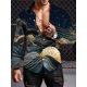 thumbnail image 1 of Camisas de manga larga de verano para hombre, camisa cómoda y transpirable de gran tamaño, ropa de cuello redondo para hombre, tendencia callejera , tops para hombre, 1 of 6